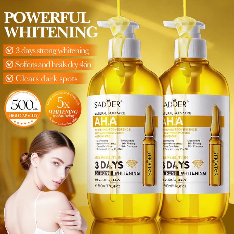 SADOER AHA Whitening Body Esse - đánh giá và giá Alpha Arbutin Serum