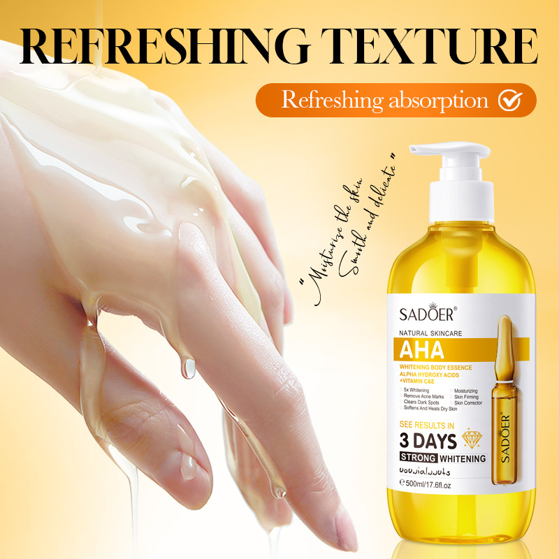 SADOER AHA Whitening Body Esse - đánh giá và giá Alpha Arbutin Serum
