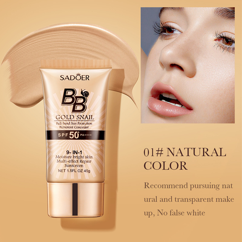 SADOER Gold Snail Sunscreen BB - đánh giá và giá Spf 50 Sunscreen