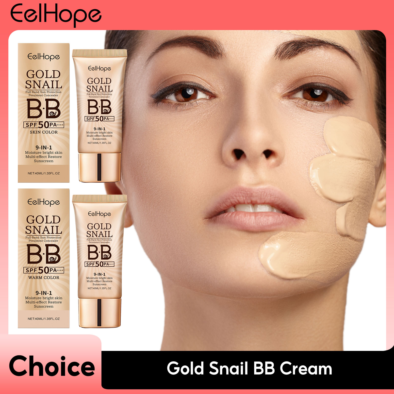Gold Snail Sunscreen BB Cream  - đánh giá và giá Spf 50 Sunscreen