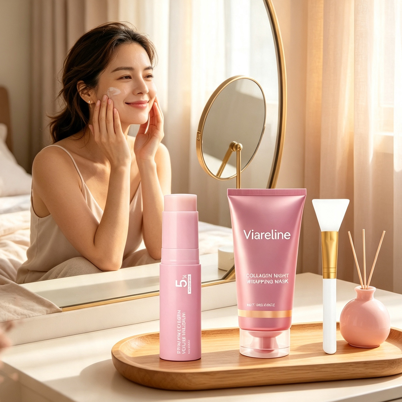 Collagen Face Care Set PDRN Ba - đánh giá và giá Skincare Basic