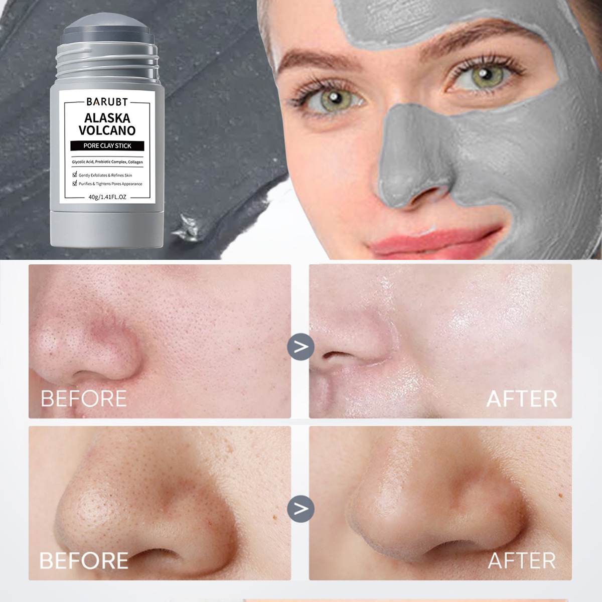 Alaska Volcano Mask Mugwort Cl - đánh giá và giá Bentonite Clay Mask