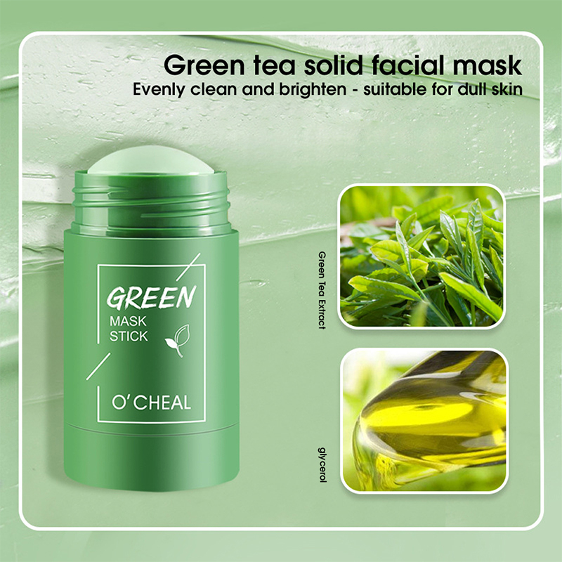 Solid facial mask Stick Green  - đánh giá và giá Bentonite Clay Mask