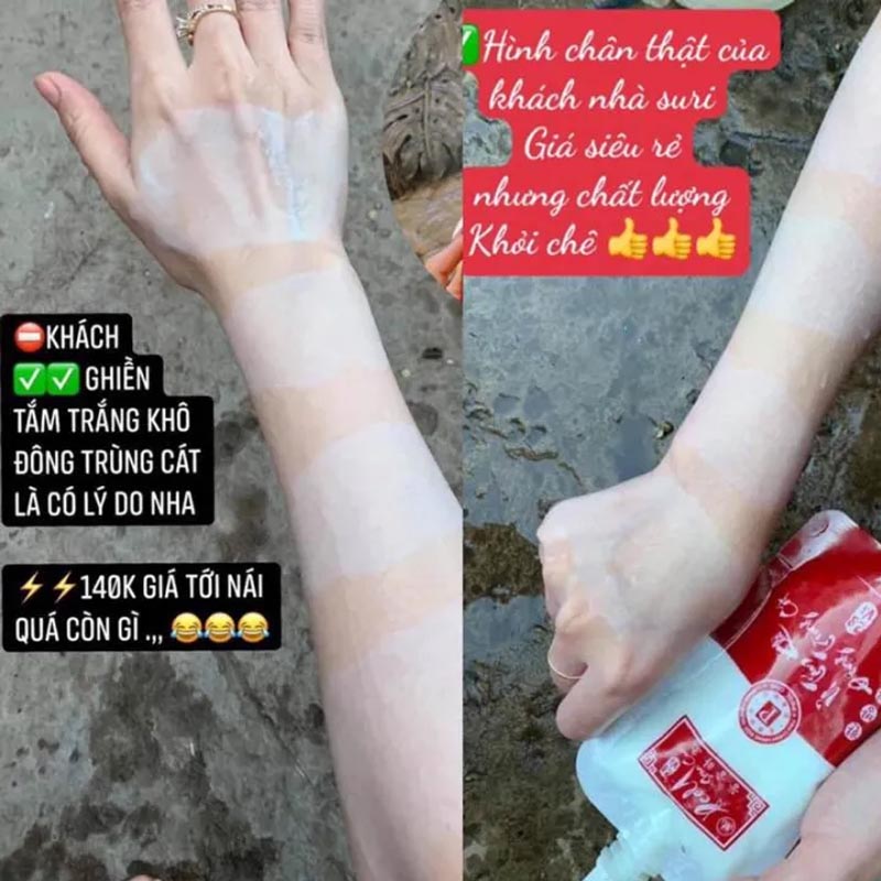 Tắm trắng khô đông trùng cát - - đánh giá và giá Alpha Arbutin Serum